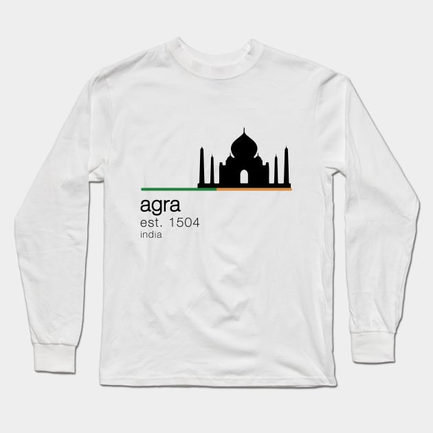 Taj Mahal design Long Sleeve T-Shirt by City HiStories